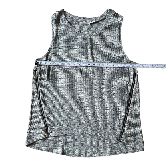 RACHEL RACHEL ROY High Low Zip Detail Tank Top Gray Xl - Picture 5 of 9